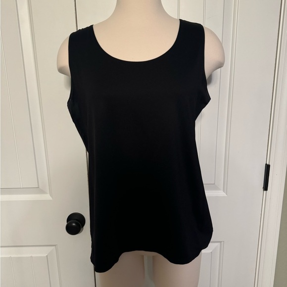 Chicos size 2 / 12 micro fiber black tank- EUC - Picture 2 of 6